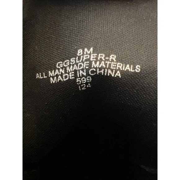 GBG Los Angeles GUESS Black Combat Moto‎ Biker 8M Bling Lug GB Packers Side Zip - Picture 10 of 10